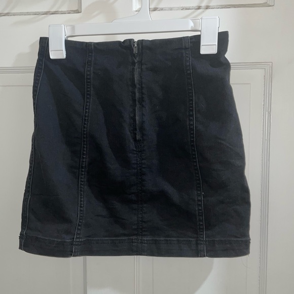 Free People black denim skirt!! - Picture 2 of 2